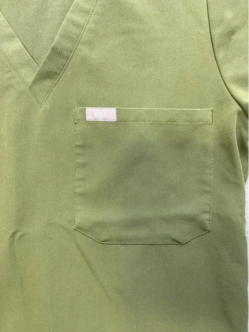 FIGS Womens Scrub Set Olive Green Catarina Top XS Pants Small